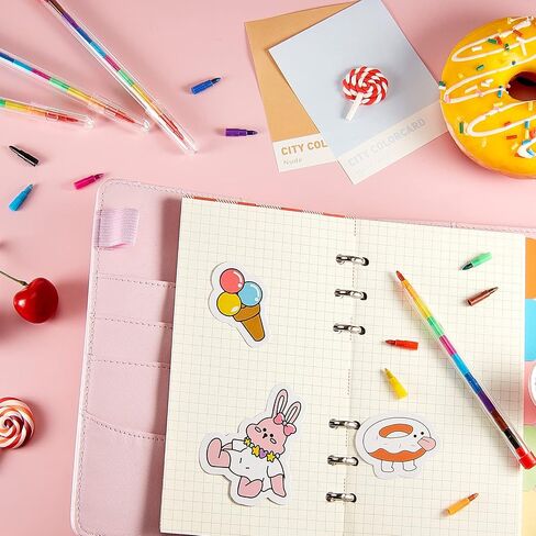30 pcs Stackable Pencils Bulk colored Pencils Party Favors DIY Rainbow Pencil for School Office Birthday Party, 10 Colors in Saudi Arabia