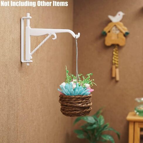 Odoria 1/12 Dollhouse Plant Hook Hanger Miniature Decoration Accessories, White in Saudi Arabia