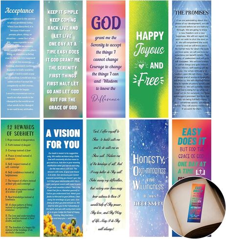 200 Pcs Sobriety Gifts Sobriety Bookmarks Bulk Encouragement Motivational Paper Bookmarks Inspirational Christmas Book Marks Gifts for Classroom in Saudi Arabia