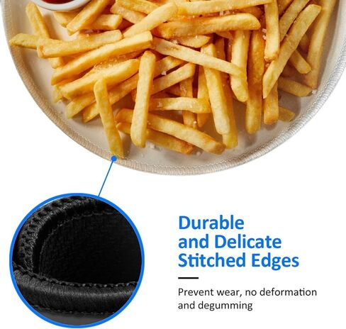 Fries Round Mouse Pad Small Gaming Mousepad Desk Mat Stitched Edges 9.8 X 9.8 Inch for Home Office in Kuwait
