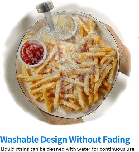 Fries Round Mouse Pad Small Gaming Mousepad Desk Mat Stitched Edges 9.8 X 9.8 Inch for Home Office in Kuwait