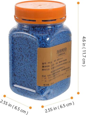 HOMSFOU Grass Scatter 1 Bottle Scenery Basing Material Grass Cashmere Powder Fake Grass Clay DIY Dress Tree Flower Static Grass Dressing Scatter Flock for Miniatures Model Blue in Saudi Arabia