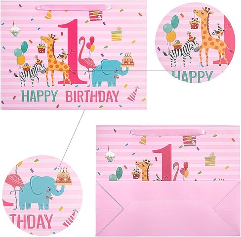 Lezakaa Baby Boy Gift Bag Bear Blue Bear ، وبالون الهواء الساخن ، يمكننا أن ننتظر تصميمًا لتصميم Baby Goil مع ورق الأنسجة وبطاقة تحية للاستحمام الطفل ، والآباء الجدد ، و 13 "× 10" × 5 "، و 1 PCS in Kuwait