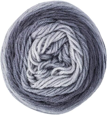 Red Heart Yarn Super Saver Ombre Yarn 10 oz Anthracite - 1 in Saudi Arabia
