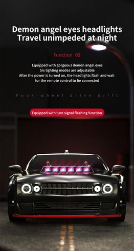 ZLL Beast SG216MAX High Performance 1/16 Scale 4WD RC Drift Car with Brushless Motor, LED Lights, Full Proportional Radio Control, Black in Saudi Arabia