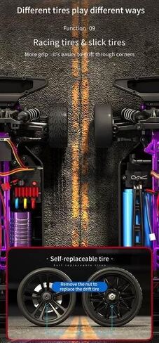 ZLL Beast SG216MAX High Performance 1/16 Scale 4WD RC Drift Car with Brushless Motor, LED Lights, Full Proportional Radio Control, Black in Saudi Arabia