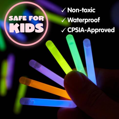 JOYIN 100 Pcs Easter Eggs with 150 Pcs Mini Glow Sticks for Kids Glow-in-The-Dark Basket Stuffers Fillers Gift, Easter Eggs Hunt Game Party Favors Classroom Decorations Supplies in Saudi Arabia