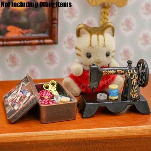Odoria 1/12 Miniature Sewing Box Dollhouse Decoration Accessories in Saudi Arabia
