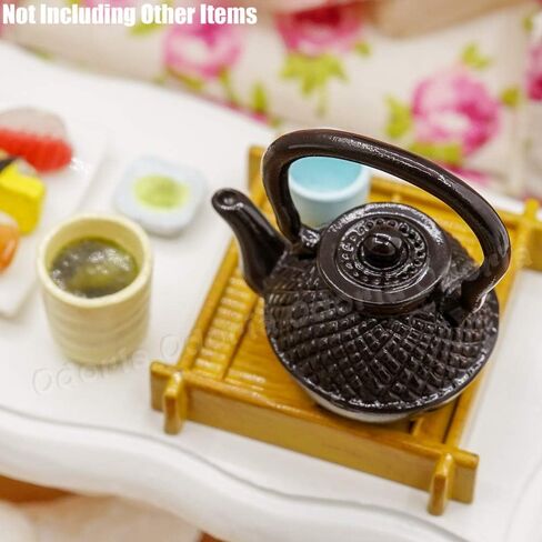 Odoria 1/12 Miniature Japanese Tea Kettle Teapot Dollhouse Decoration Accessories in Saudi Arabia