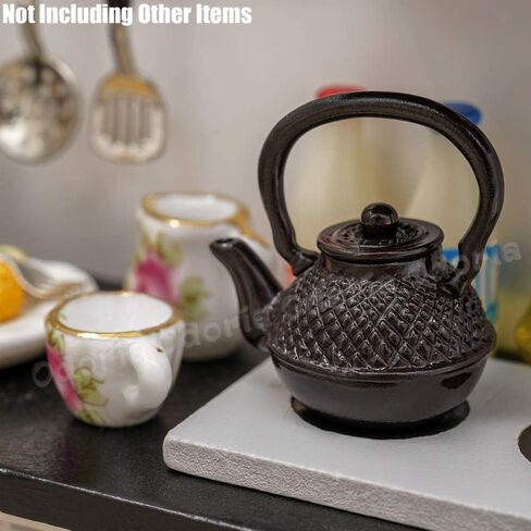 Odoria 1/12 Miniature Japanese Tea Kettle Teapot Dollhouse Decoration Accessories in Saudi Arabia