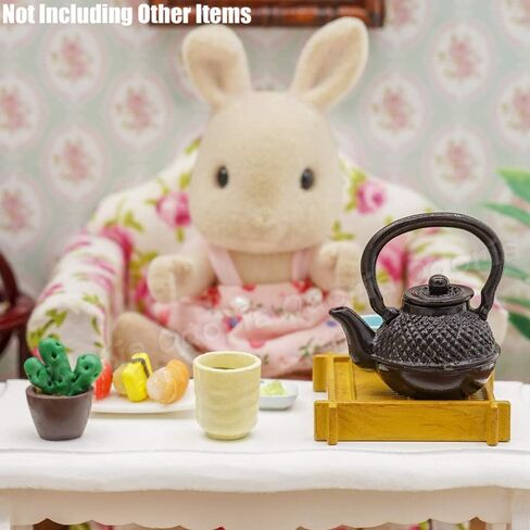 Odoria 1/12 Miniature Japanese Tea Kettle Teapot Dollhouse Decoration Accessories in Saudi Arabia