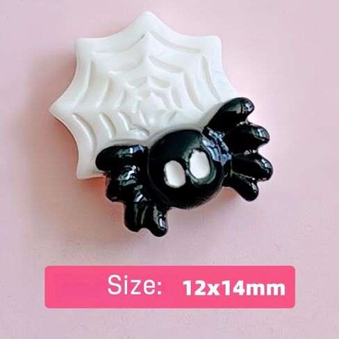 mini 1/2 "زخارف راتنج الهالوين ، 80 قطعة ، 80 قطعة خفافيش شبح Zumbis تصميم الراتنجات flatbacks ل DIY الحرف اليدوية ، علبة الهاتف ، سكرابوكينغ (أسود) in Saudi Arabia
