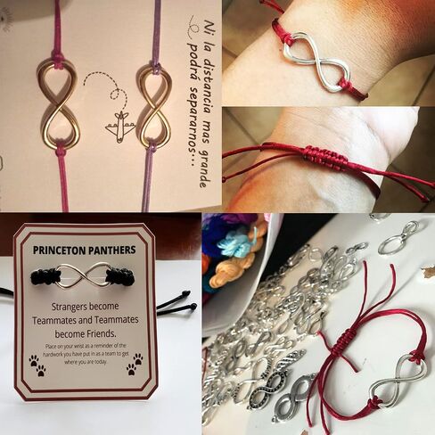 Honbay 60PCS Infinity Symbol Connectors Charms Pendants Alloy Jewelry Making Accessories for DIY Bracelets, Anklets, Necklaces, Shoes, Jewelry Making or DIY Crafts in Saudi Arabia