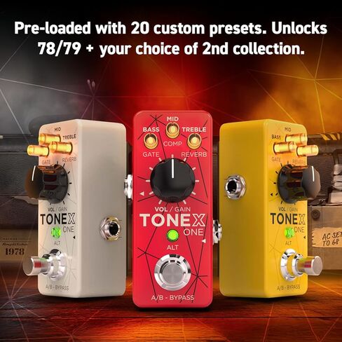 دواسة IK Multimedia TONEX One AI multiFX الدقيقة: نموذج النغمة لأي أمبير جيتار كهربائي، أو دواسة جيتار، أو دواسة تشويه، أو دواسة مضاعفة السرعة أو تأثيرات جيتار أخرى in Kuwait