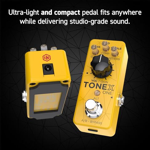 دواسة IK Multimedia TONEX One AI multiFX الدقيقة: نموذج النغمة لأي أمبير جيتار كهربائي، أو دواسة جيتار، أو دواسة تشويه، أو دواسة مضاعفة السرعة أو تأثيرات جيتار أخرى in Kuwait