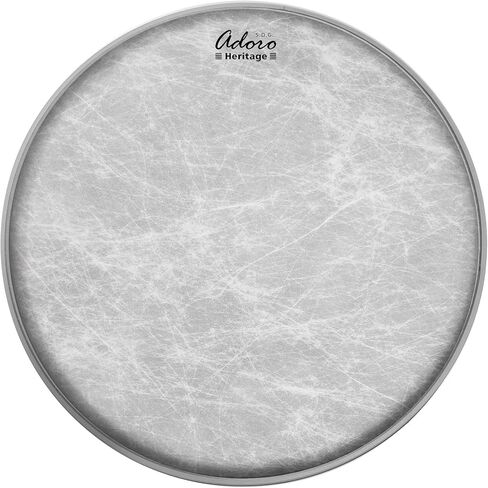 رأس طبل مقلد للبشرة الطبيعية من Adoro Heritage للفخ وتوم، مقاس 35.56 سم in Kuwait