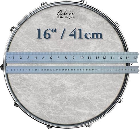 رأس طبل مقلد للبشرة الطبيعية من Adoro Heritage للفخ وتوم، مقاس 35.56 سم in Kuwait