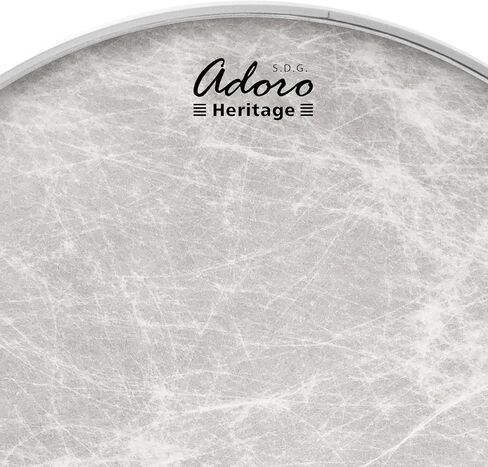 رأس طبل مقلد للبشرة الطبيعية من Adoro Heritage للفخ وتوم، مقاس 35.56 سم in Kuwait