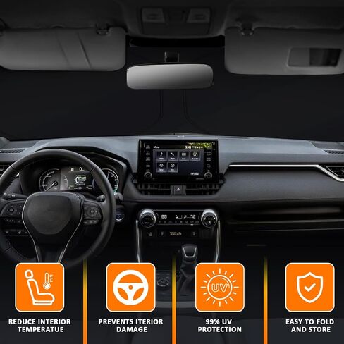 مظلة شمس لنافذة D-Lumina لسيارة Toyota RAV4 2019 2020 2021 2022 2023، ظل نافذة جانبية مخصصة للحماية من الأشعة فوق البنفسجية من الشمس، ملحقات داخلية ترقية RAV4، حزمة من 6 قطع in Saudi Arabia