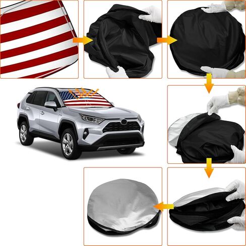 مظلة شمس لنافذة D-Lumina لسيارة Toyota RAV4 2019 2020 2021 2022 2023، ظل نافذة جانبية مخصصة للحماية من الأشعة فوق البنفسجية من الشمس، ملحقات داخلية ترقية RAV4، حزمة من 6 قطع in Saudi Arabia