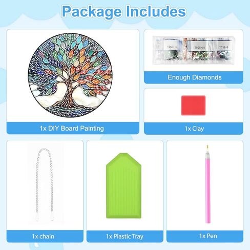 TOSTOG Diamond Art Hanging Kits for Adults, 5D Birds Diamond Painting for Adults Window Pendant, Special Shape Diamonds DIY Birds Diamond Painting Hanging Pendant Kit for Wall Decor Gift in Kuwait