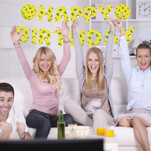 لافتة عيد ميلاد سعيد لكرة المخلل ، زخارف الحفلات الرياضية قبل المتسابقين معلقة معلقة المخلل ، خلفية لافتة لافتة الأولاد للبالغين الفرق اللوازم حفلة عيد ميلاد (أخضر) in Kuwait