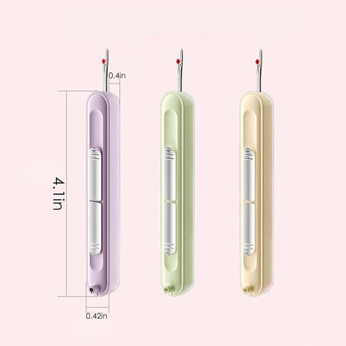 6 Pack Needle Threader, Upgraded 2-in-1 Automatic Needle Threader & Seam Ripper Tool, Effortless Sewing Accessory for Quick Threading & Seam Removal, Knitting, Cross Stitch, Embroidery in Saudi Arabia
