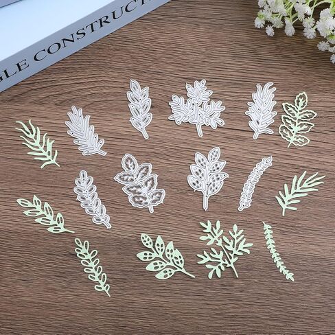 Metal Leaf Dies for Card Making,8Pcs Cutting Plant Cards Crafting Die, Metal Dies for Paper Crafting & Card Making, Scrapbooking Leaf Die Decorative Stencils in Saudi Arabia