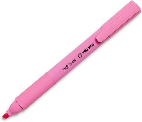 STAPLES TRU RED Pocket Highlighter with Grip Chisel Tip Asst 5/Pack in Saudi Arabia
