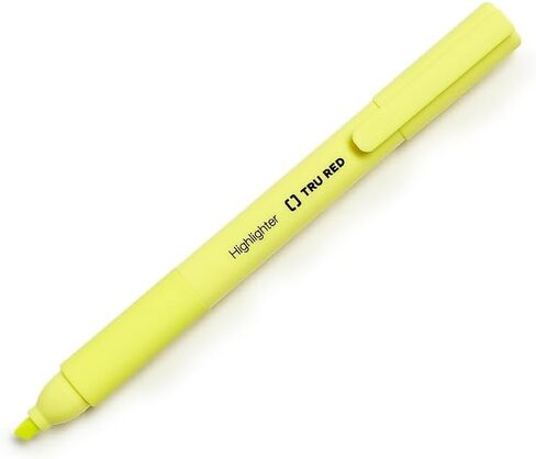 STAPLES TRU RED Pocket Highlighter with Grip Chisel Tip Asst 5/Pack in Saudi Arabia