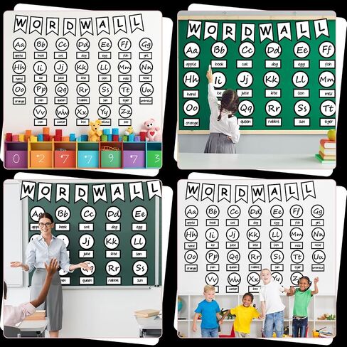 ملونة Wall Bulletin Board Set Alphabet Classroom Decoration Alphabet Word Bulletin Board Letter Cards ABC ABC steals stead in Saudi Arabia
