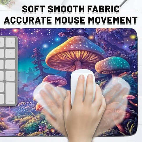 Large Gaming Mouse Pad, Mushroom Computer Mousepad Desk Mat, Birthday Gifts for Women Men Mushroom Lovers, Non-Slip Large Desk Decor Accessories for Keyboard and Mouse 11.8"x 31.4" XL in Kuwait