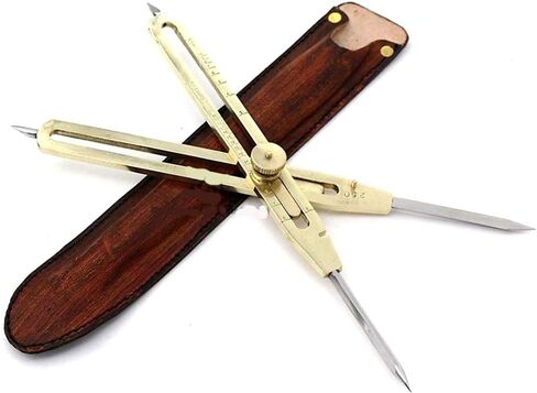 Artist Proportional Scale Divider Drawing Tool Professional 9 inch Longer Solid Brass with Heavy Duty Steel Point Rustic Vintage Home Decor Gifts in Saudi Arabia