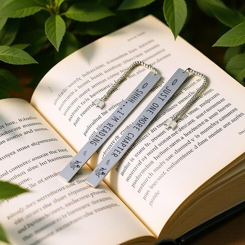 Funny Metal Bookmarks Gift, 2 Pcs Reading Gifts for Women, Men, Writers, Friends, Book Lovers Accessories, Christmas or Birthday Stocking Stuffers in Saudi Arabia