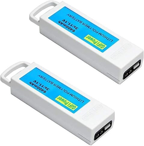 6400mAh Replacement Battery, High Capacity 3S 11.1V LiPo Battery Compatible with Yuneec Q500, Q500+, Q500 4K, Drone Quadcopter (1PACK) Blue in Saudi Arabia