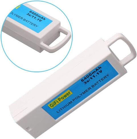 6400mAh Replacement Battery, High Capacity 3S 11.1V LiPo Battery Compatible with Yuneec Q500, Q500+, Q500 4K, Drone Quadcopter (1PACK) Blue in Saudi Arabia