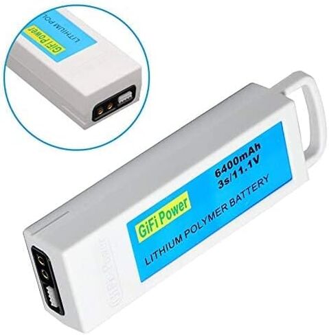 6400mAh Replacement Battery, High Capacity 3S 11.1V LiPo Battery Compatible with Yuneec Q500, Q500+, Q500 4K, Drone Quadcopter (1PACK) Blue in Saudi Arabia
