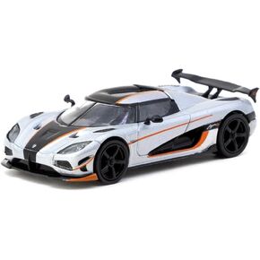 Diecast Model Car Compatible with Tarmac Works 1:64 Koenigsegg Agera RS Moon Silver/Black Limited Edition T64G-TL005-MS in Kuwait