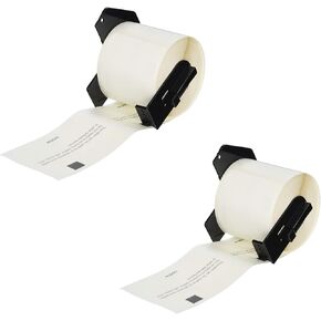 Brother Genuine DK-1234 Die-Cut Adhesive Name Badge White Paper Labels for Brother QL Label Printers, 2.3" x 3.4" (60mm x 86mm), 260 Labels per Roll, DK1234 (2) in Saudi Arabia