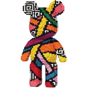 طبقة البيانوريون للحيوان الملون ضمادة الدب الدب micro مجموعة (6000pcs XQ016) 16.9in سلسلة عالية ، هدايا مناسبة للبالغين in Kuwait