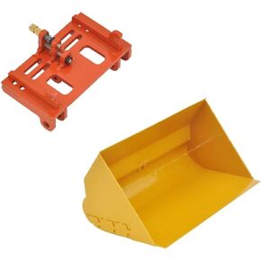 RC Accessories for HUINA 583 Metal Flat Grading Bucket with Quick Hitch Connector for 1583 Wheel Loader Bigger Than Orignal Side Tipper Bucket in Saudi Arabia
