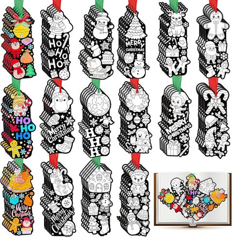 frienda 80 pcs خريف عيد الشكر ملونك الخاص بك الإشارات المرجعية الخاصة بك ديي تلوين الحرف اليقطين القيقب ورقة Squirrel Scarcrow Owl Hightsgiving Autumn Classroom Activity Party Favors Art Crafts Kit in Saudi Arabia
