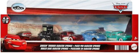 Mattel Cars 3 Cruisin 'من خلال الرادياتير سبرينغز 5 حزمة رامون ، ليزي ، كروشين Lightning McQueen ، Sally ، Flo in Saudi Arabia