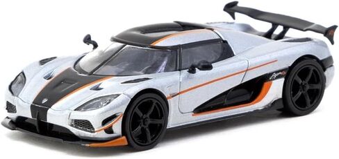DIECAST Model Car متوافق مع Warmac Works 1:64 Koenigsegg Agera RS Moon Silver/Black Limited Edition T64G-TL005-MS in Saudi Arabia