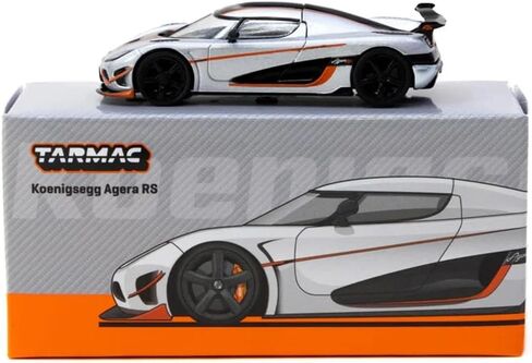DIECAST Model Car متوافق مع Warmac Works 1:64 Koenigsegg Agera RS Moon Silver/Black Limited Edition T64G-TL005-MS in Saudi Arabia