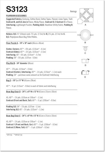 Simplicity Accessories Sewing Pattern, Multicolor in Saudi Arabia