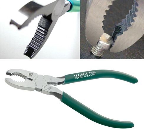 كماشة إزالة المسمار PZ-60 من ENGINEER، كماشة طويلة الأنف 193 مم مع فك مسنن لاستخراج المسمار in Kuwait