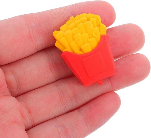 Homoyoyo 30 حزمة Mini French Fries Erasers للطلاب اللوازم المدرسية Cartoon Cartoon Sounds TPR جوائز مكافأة للأطفال in Saudi Arabia