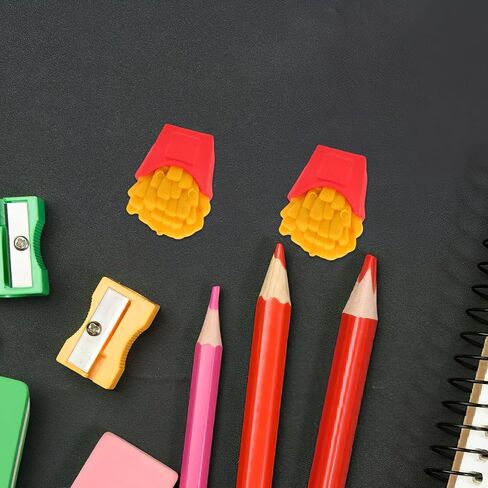 Homoyoyo 30 حزمة Mini French Fries Erasers للطلاب اللوازم المدرسية Cartoon Cartoon Sounds TPR جوائز مكافأة للأطفال in Saudi Arabia