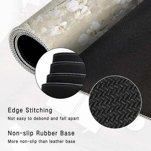 عتيقة الزهرة البرية كبيرة وسادة الماوس 31.5x15.7inch ، زهرية كبيرة الحاسوب الموسع حصيرة Mousepad للوحة المفاتيح والماوس ، ومكتب الأزهار الملحقات in Kuwait